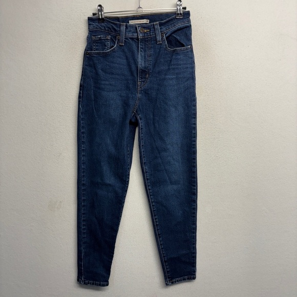 Levi Strauss High Waisted Mom Jean 25 Dark Wash - Picture 1 of 9
